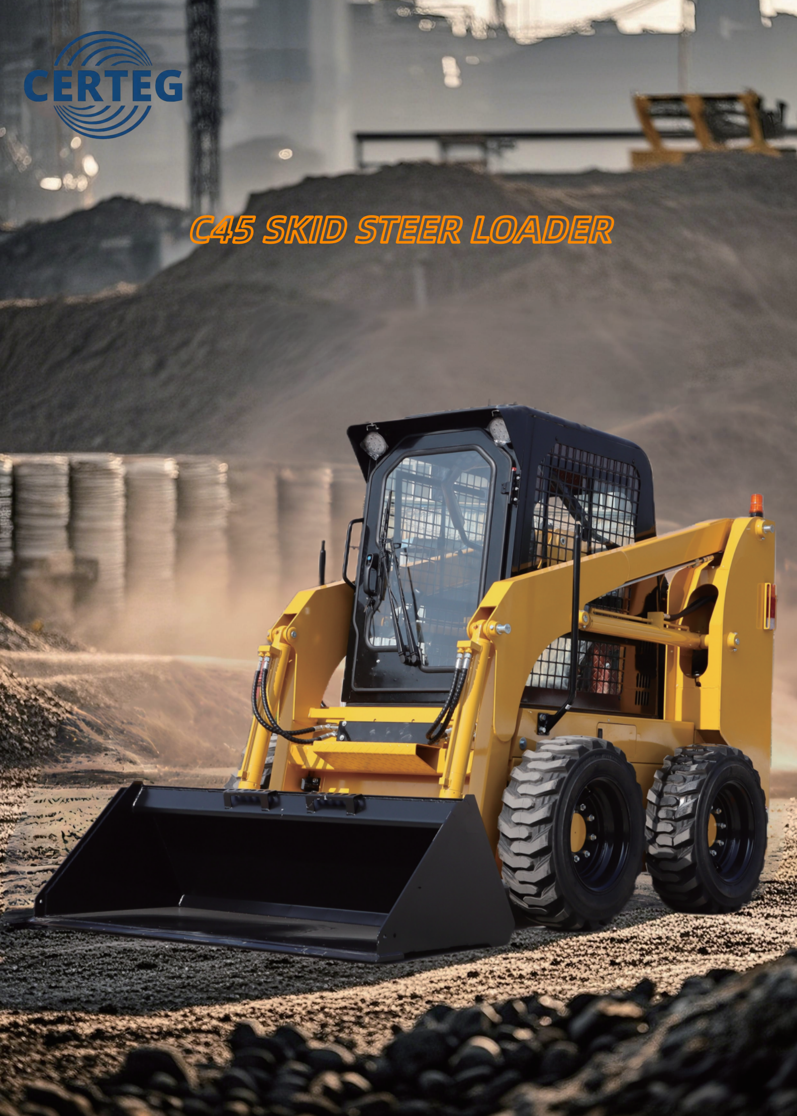 45HP Wheel Skid Steer Loader