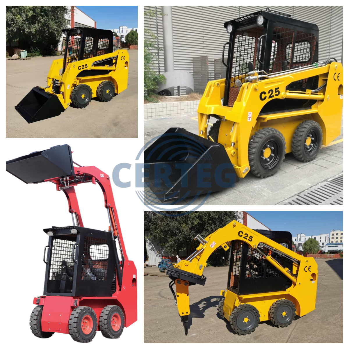 25HP Wheeled Skid Steer Loader